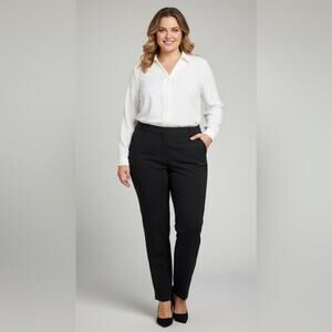 NWT Halogen Tailored Black Work Pants Size 18W